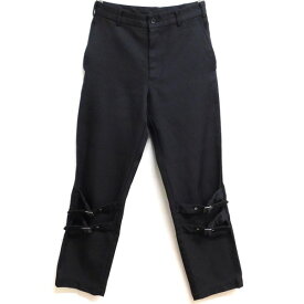 【中古】BLACK　COMME　des　GARCONS　2019AW バンテージパンツ 1D-P012 ブラック サイズ：S 【010124】（ブラック　コムデギャルソン）