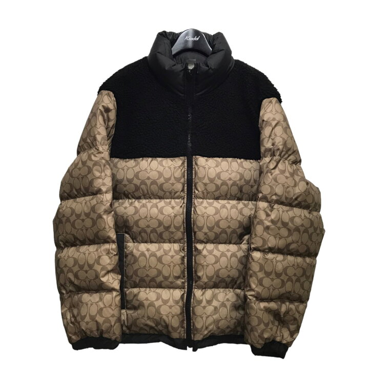 楽天市場】【中古】COACH リバーシブルシェルパシグネチャーダウン 