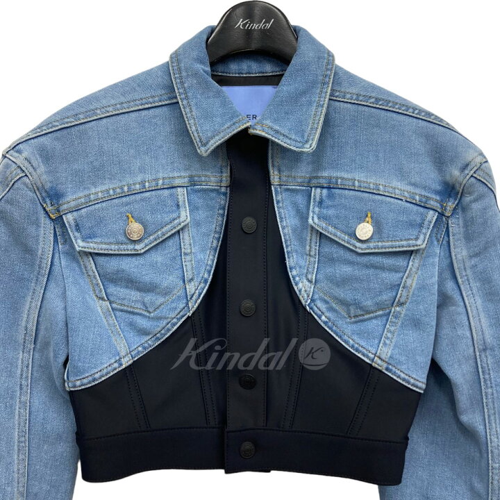 楽天市場】【中古】MUGLER×H＆M 切替クロップドデニムジャケット 