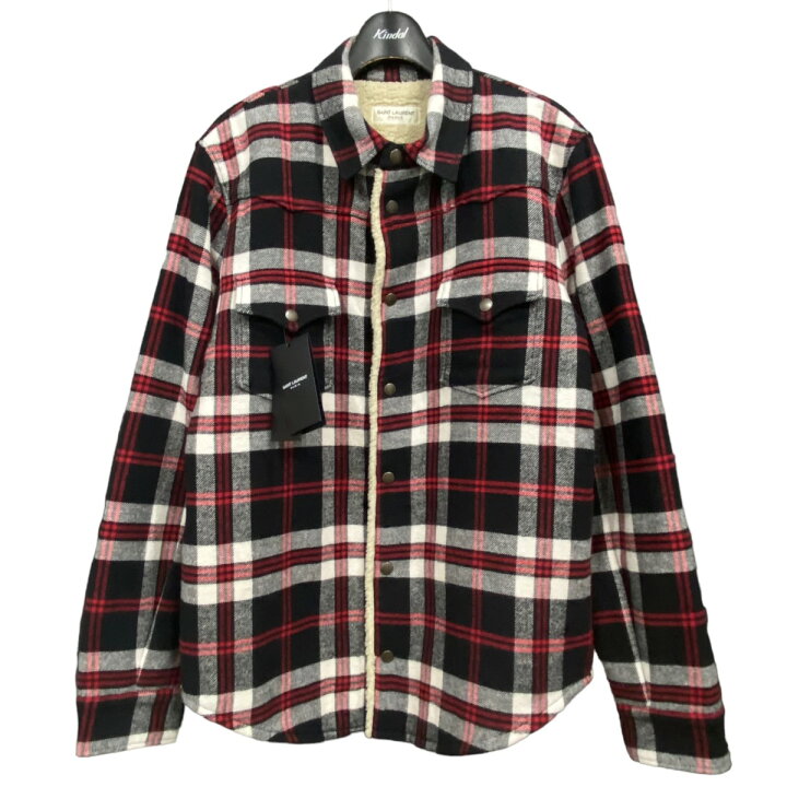 楽天市場】【中古】SAINT LAURENT PARIS21AW チェックボアシャツ 