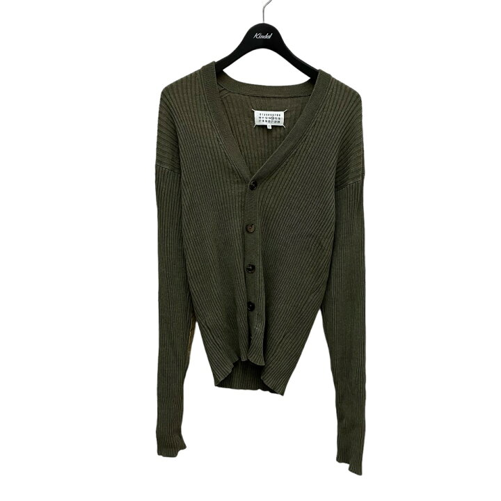 楽天市場】【中古】Maison Margiela エルボーパッチリブカーディガン  