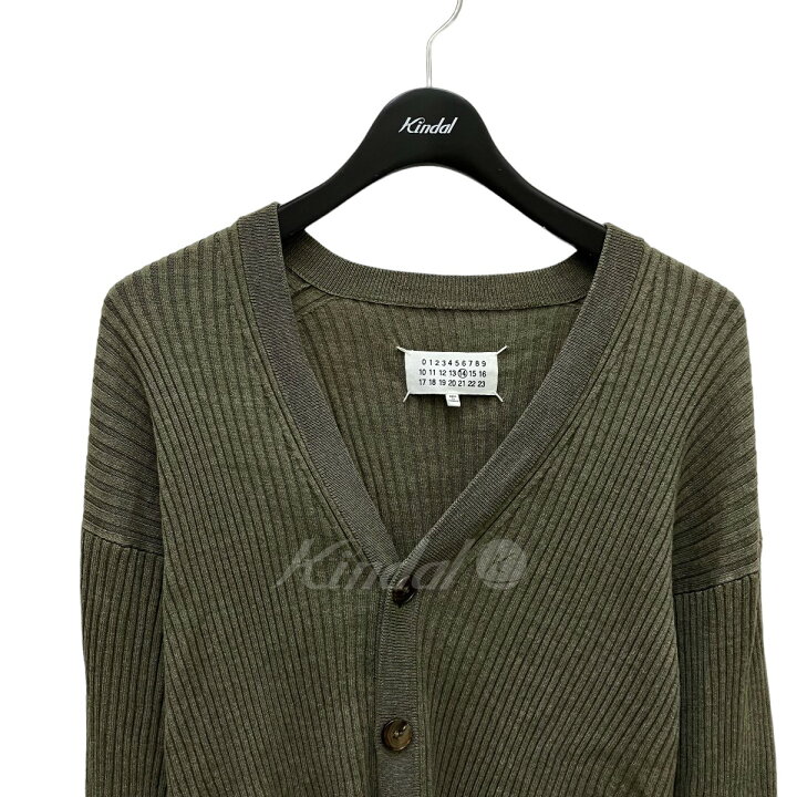 楽天市場】【中古】Maison Margiela エルボーパッチリブカーディガン 