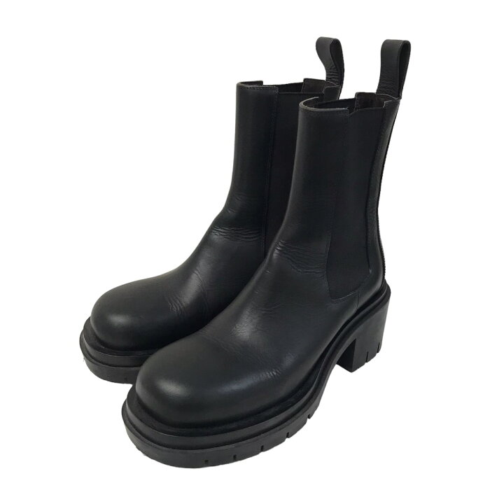 楽天市場】【中古】BOTTEGA VENETAラグサイドゴアブーツ ブラック 