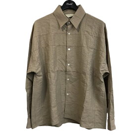 【中古】JieDa　22SS 「TUCK FABRIC OVERSIZED SHIRT L／S」シャツ ベージュ サイズ：1 【030124】（ジエダ）