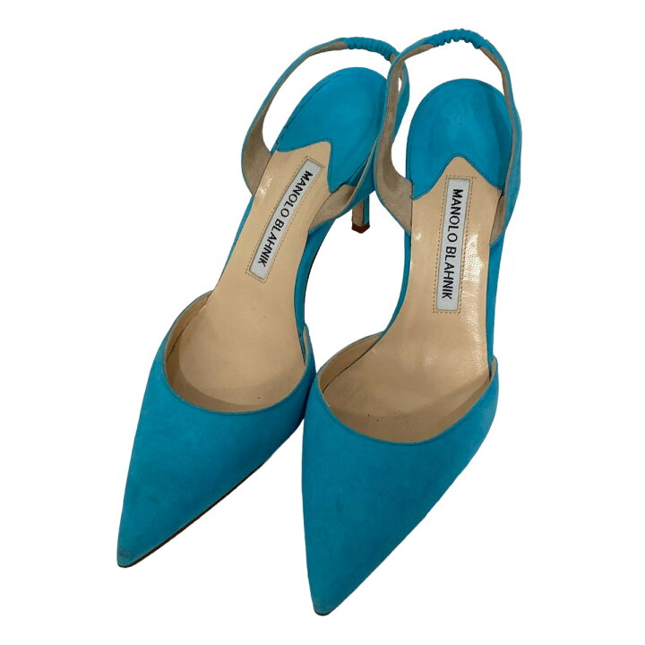 楽天市場】【中古】MANOLO BLAHNIK パンプス ブルー サイズ：SIZE 36 