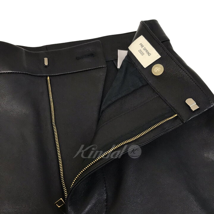 楽天市場】【中古】BOTTEGA VENETA 20SS レザーパンツ 604518 ブラック 