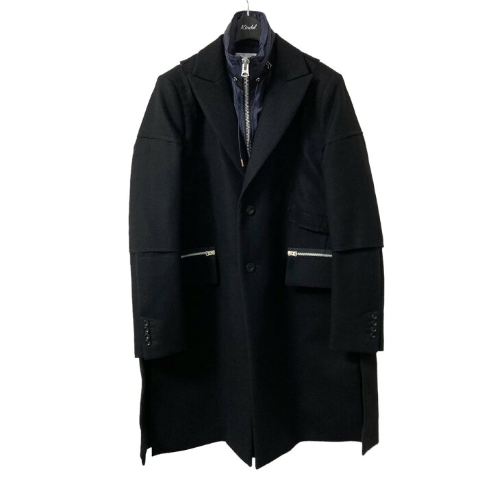 楽天市場】【中古】sacai 2021AW 「Wool Melton Coat」 レイヤード 