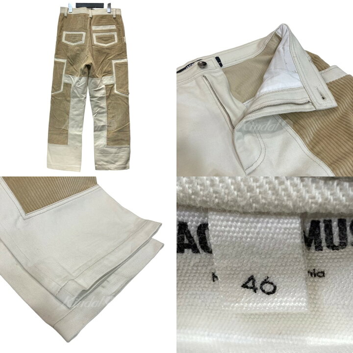 楽天市場】【中古】JACQUEMUS コーデュロイ切替パンツ ベージュ サイズ 