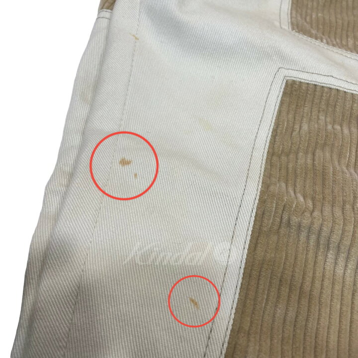 楽天市場】【中古】JACQUEMUS コーデュロイ切替パンツ ベージュ サイズ 