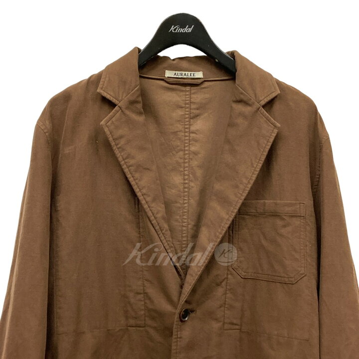 楽天市場】【中古】AURALEE テーラードジャケット ブラウン サイズ  