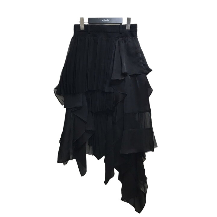 楽天市場】【中古】sacai 22AW ｢Satin Mix Chiffon Mix Skirt｣サテン  