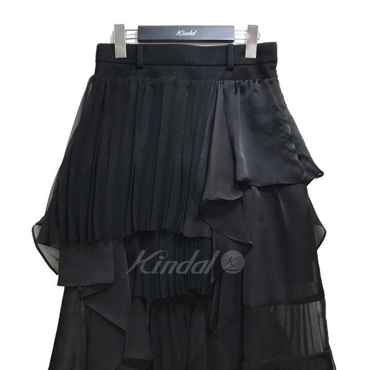 楽天市場】【中古】sacai 22AW ｢Satin Mix Chiffon Mix Skirt｣サテン  