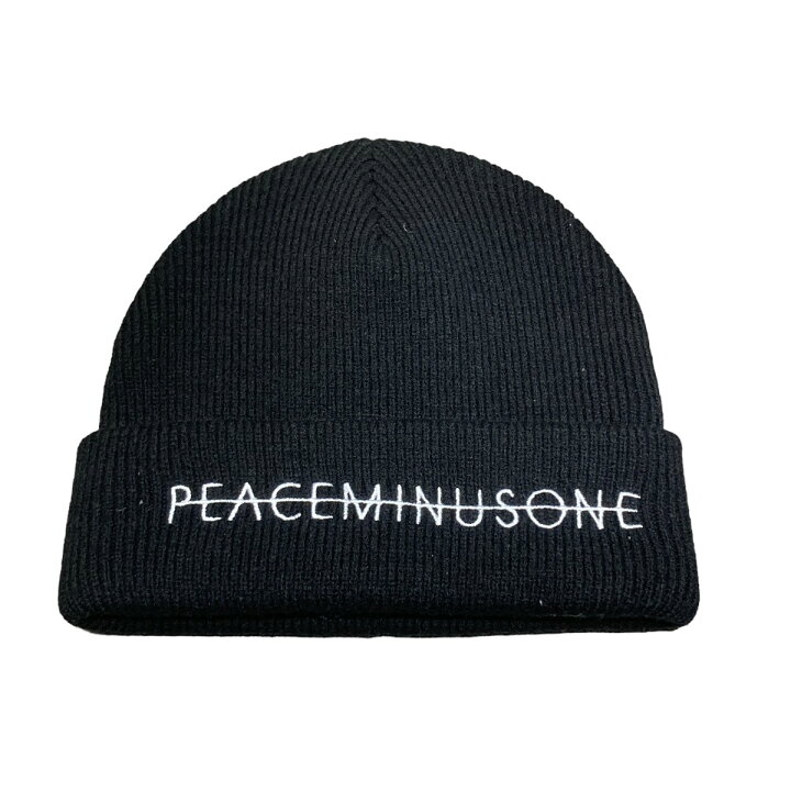 楽天市場】【中古】peaceminusone PMO KNIT CAP ニット帽 ブラック 