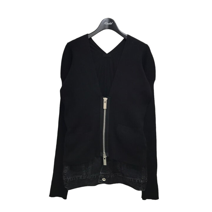 楽天市場】【中古】sacai 21AW デニムドッキングジップカーディガン 21 