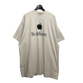 【中古】BALENCIAGA　22AW Be different Tシャツ 712398 ホワイト サイズ：XL 【060124】（バレンシアガ）