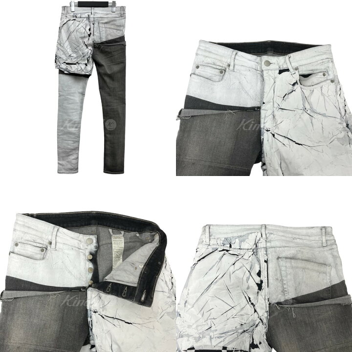 楽天市場】【中古】Rick Owens「TYRONE COLLAGE DENIM PANTS 