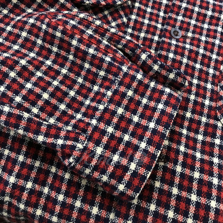 楽天市場】【中古】BUTCHER PRODUCTS ウールチェックシャツ レッド  