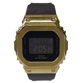 【中古】CASIO　G-SHOCK　メタルカバードシリーズ腕時計 ゴールド×ブラック 【070124】（カシオ）