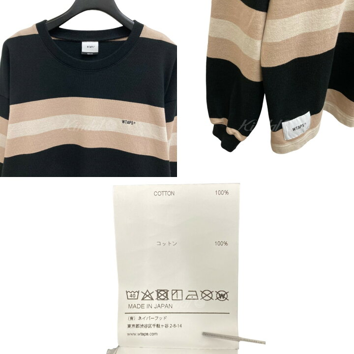 楽天市場】【中古】WTAPS VATOS LS TEE ニット 201ATDT-CSM27 ブラック 
