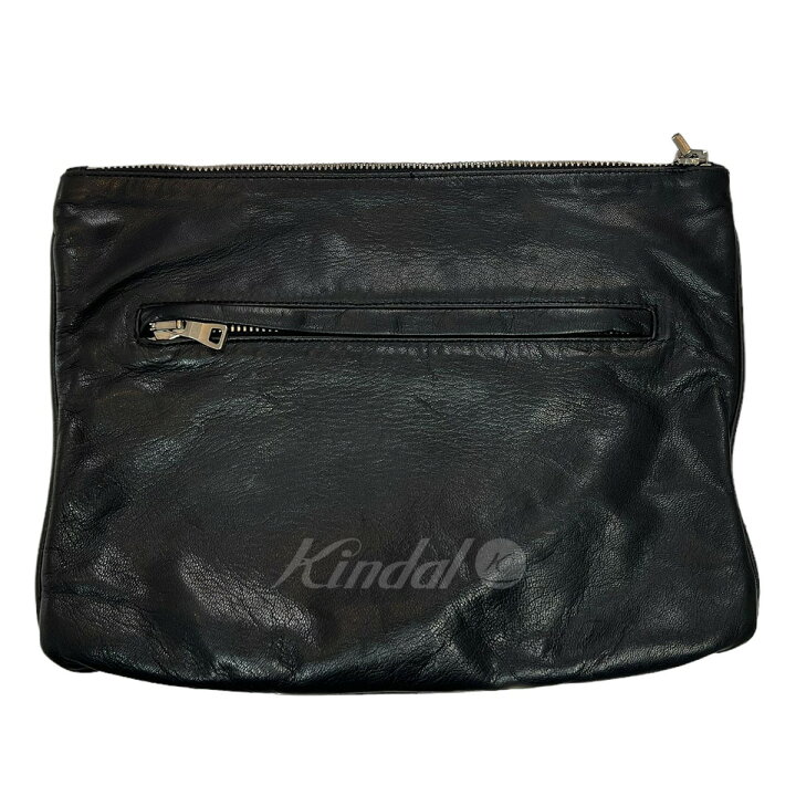 楽天市場】【中古】BALMAIN バイカーレザークラッチバッグ 【070124  