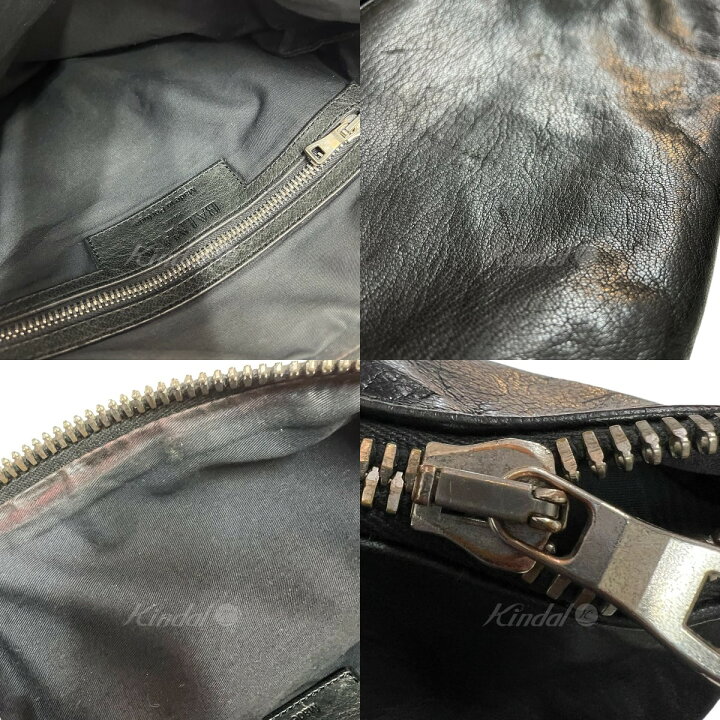 楽天市場】【中古】BALMAIN バイカーレザークラッチバッグ 【070124 