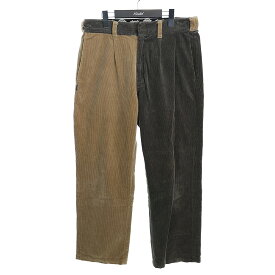 【中古】Dickies×glamb バイカラーコーデュロイパンツ　181M40GL01 ベージュ／カーキ サイズ：3【価格見直し】