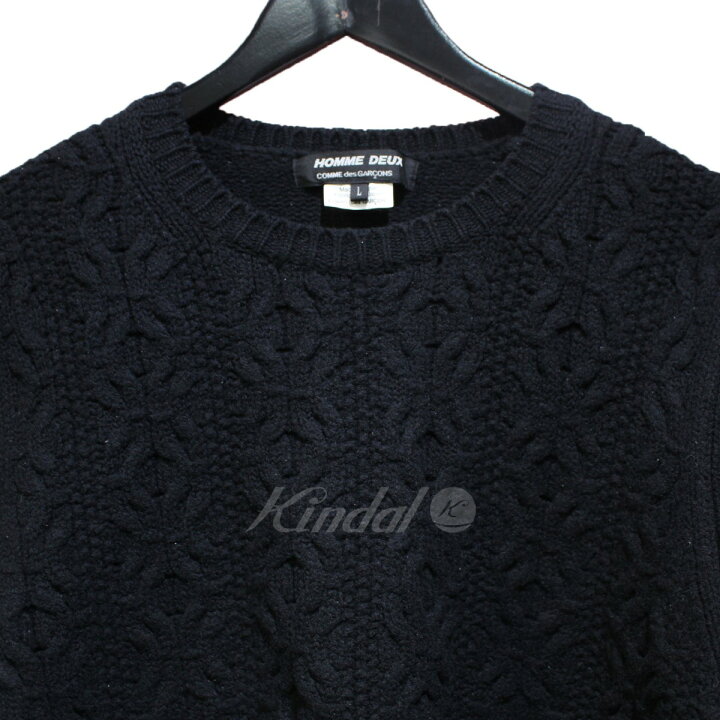 楽天市場】【中古】COMME des GARCONS HOMME DEUX22AW ケーブルニット 