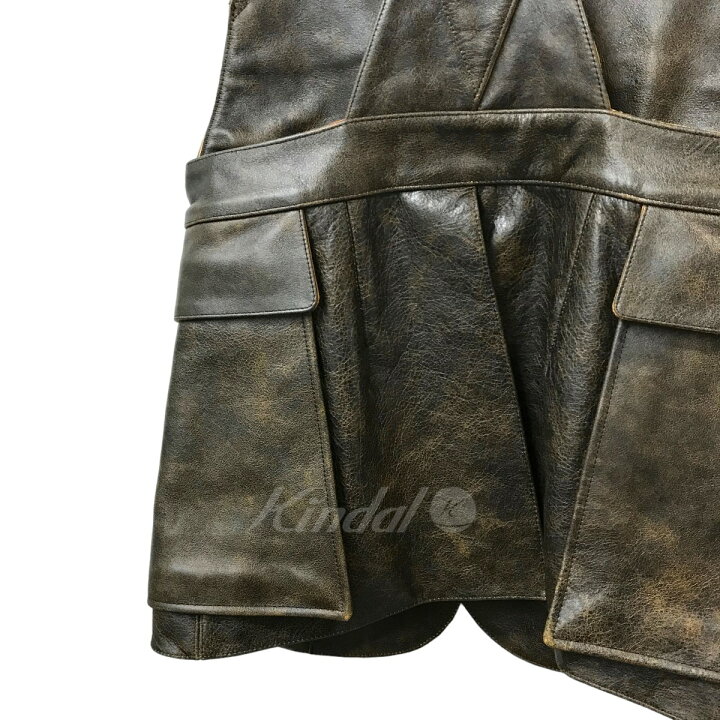 楽天市場】【中古】FUMIKA UCHIDA「LEATHER OVER BAG VEST」レザー 