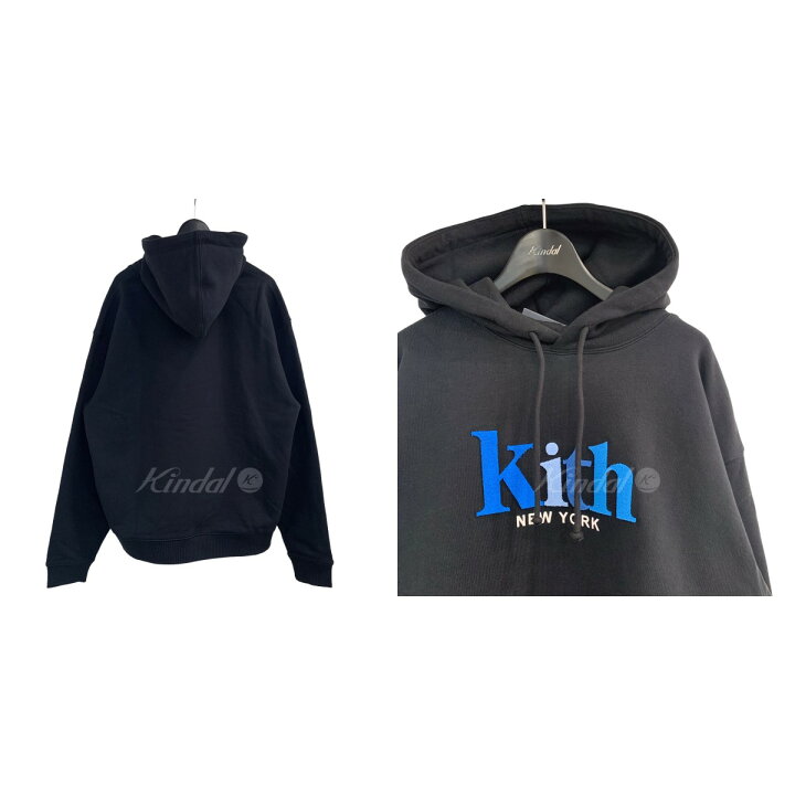楽天市場】【中古】KITHフェルトロゴプルオーバーパーカー ブラック 