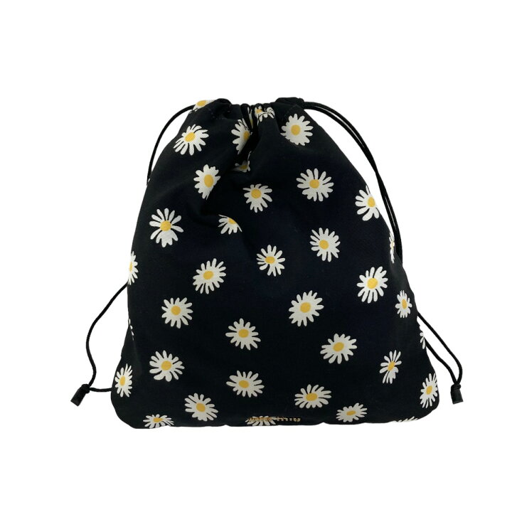 新品同様 ミュウミュウ 花柄 ナイロン ブラック ポーチ 化粧ポーチ  