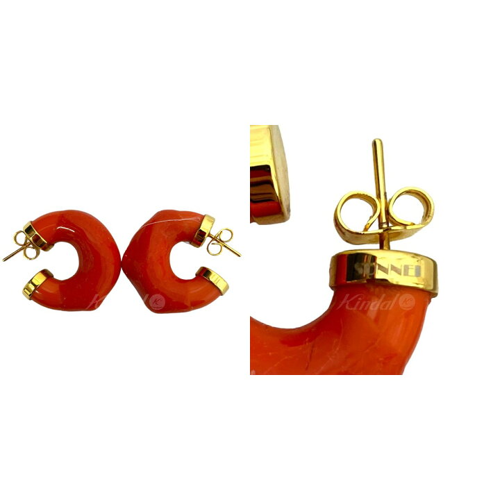 楽天市場】【中古】SUNNEI フープピアス2個セット オレンジ 【130124 