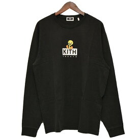 【中古】KITH×RIEHATA×TWEETY　2022SS　ロングスリーブTシャツ ブラック サイズ：M 【130124】（キス×リエハタ×トゥイーティ）