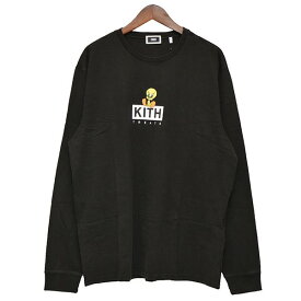 【中古】KITH×RIEHATA×TWEETY　2022SS　ロングスリーブTシャツ ブラック サイズ：L 【130124】（キス×リエハタ×トゥイーティ）