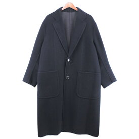 【中古】UNITED ARROWS TOKYO22AW UAST W／FACE LESS COAT ダブルフェイス コート ネイビー サイズ：S【価格見直し】