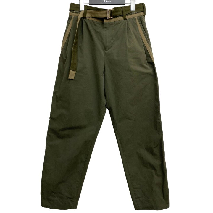 楽天市場】【中古】sacai Suiting Pants切替ベルト付スーチングパンツ 