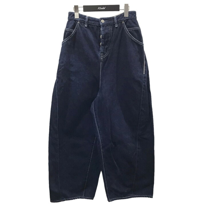 ミナペルホネン mina perhonen nessaコットンリネンタックワイドパンツ  