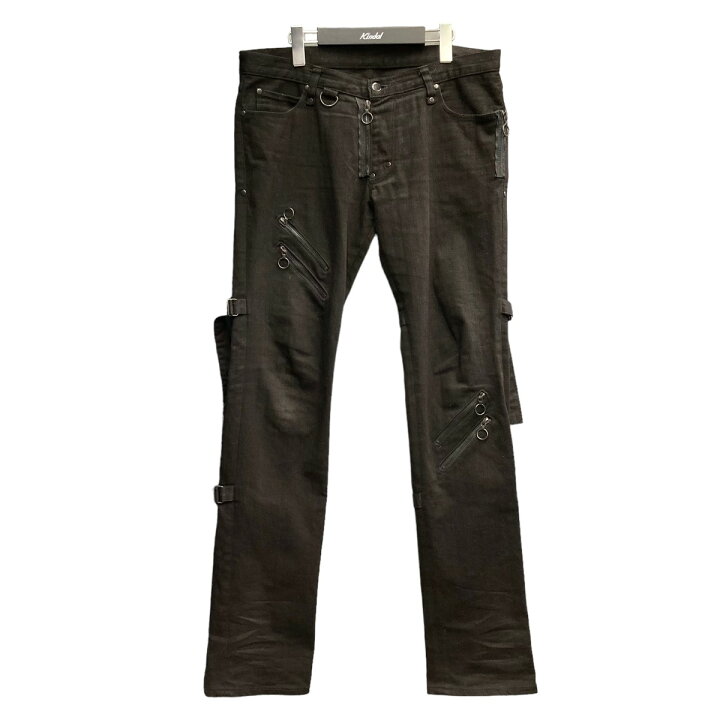 楽天市場】【中古】NUMBER (N)INE ガンズ期 ボンテージデニム ブラック 