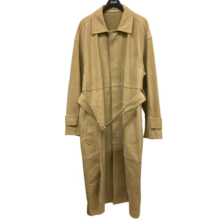 楽天市場】【中古】AURALEE NUBUCK LETHER SOUTIEN COLLAR COAT 
