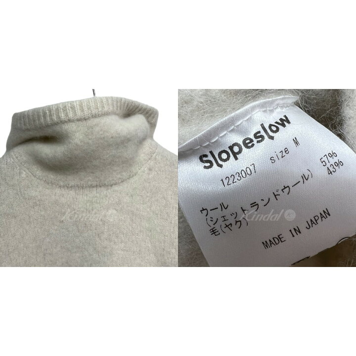 楽天市場】【中古】Slopeslow brushed yak／Shetland wool hoodie 
