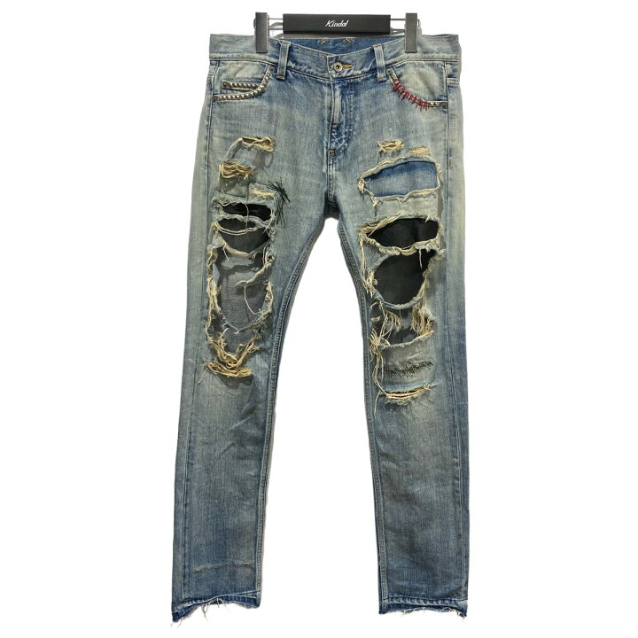 楽天市場】【中古】Z．VARGASダメージ・リペア加工 デニムパンツ 