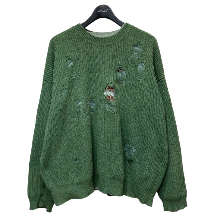 楽天市場】【中古】DAIRIKU 20AW 「Layered Damage Knit」 ダメージ 