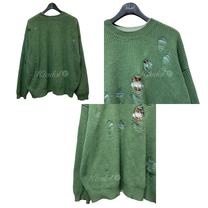 楽天市場】【中古】DAIRIKU 20AW 「Layered Damage Knit」 ダメージ 