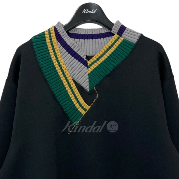 楽天市場】【中古】kolor PE VNECK ダンボールニット 21WCM-T02202 