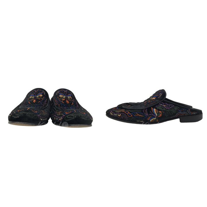楽天市場】【中古】Needles｢Velvet Mule｣ミュール 32796 ブラック