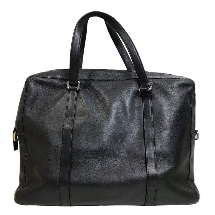 楽天市場】【中古】JIL SANDER レザーブリーフケース ブラック  