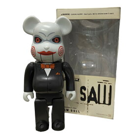 【中古】MEDICOM TOY666体限定｢BE@RBRICK SAW｣ SAW400％フィギュア ブラック×グレー【価格見直し】