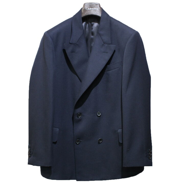 Carven Double Tailored Jacket 94-AB4 Navy Wool Vintage – 日本然  