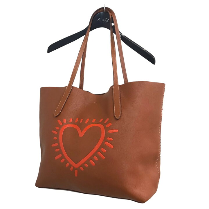 楽天市場】【中古】COACH × Keith Haring レザートートバッグ F11767 