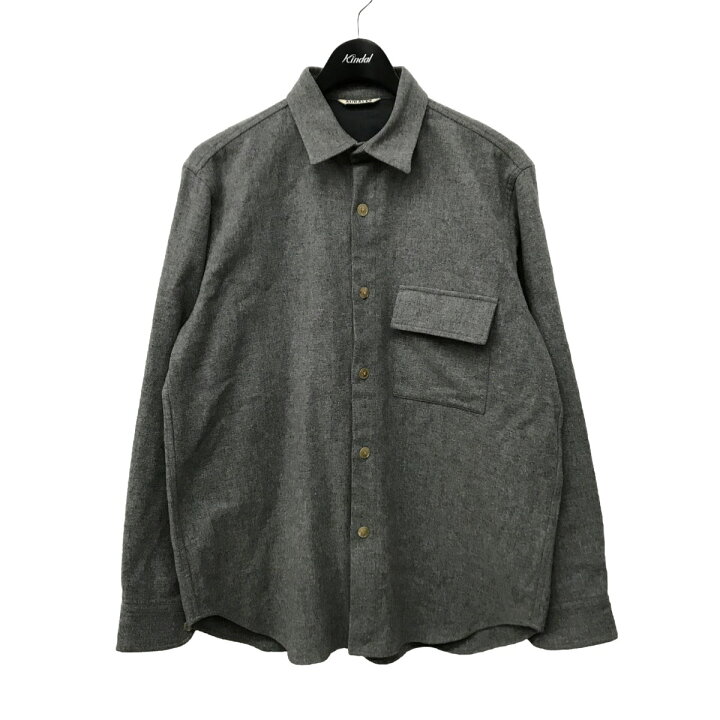 楽天市場】【中古】AURALEE ウールCPOシャツ A5AS03SF グレー サイズ  