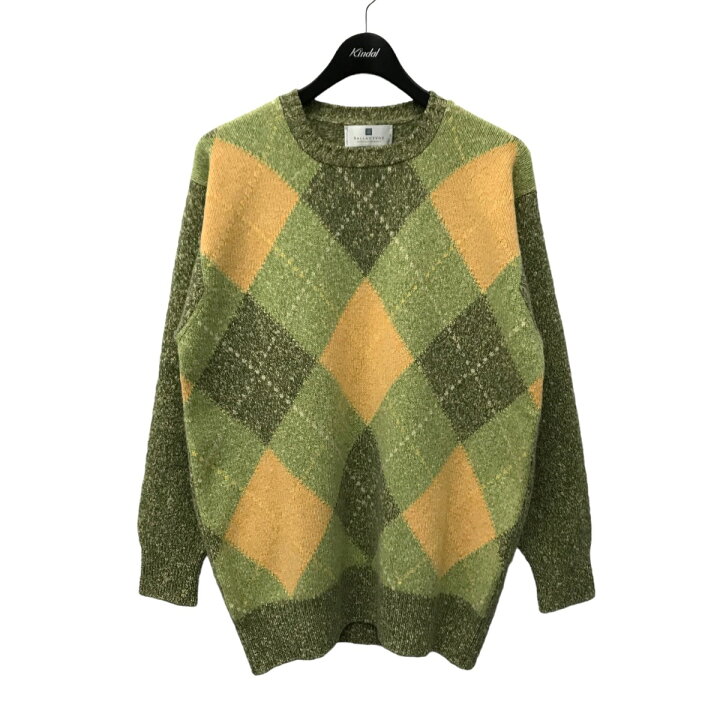 楽天市場】【中古】BALLANTYNE アーガイルカシミヤニット グリーン 